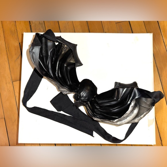 Woman’s Skeleton-Wing Chest Piece/Top with Skull Accent Latex/Rubber - Picture 2 of 5